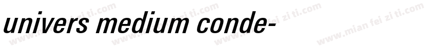 univers medium conde字体转换